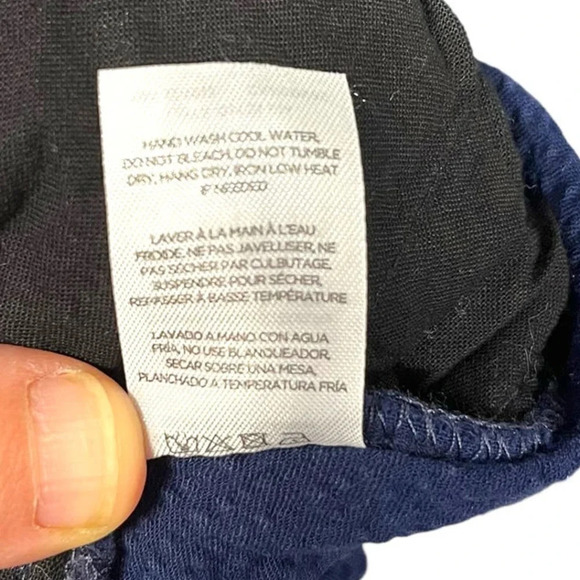 ONIA Pull-on Seersucker Pants In Deep Navy Blue Men's Size‎ Large - Picture 8 of 8